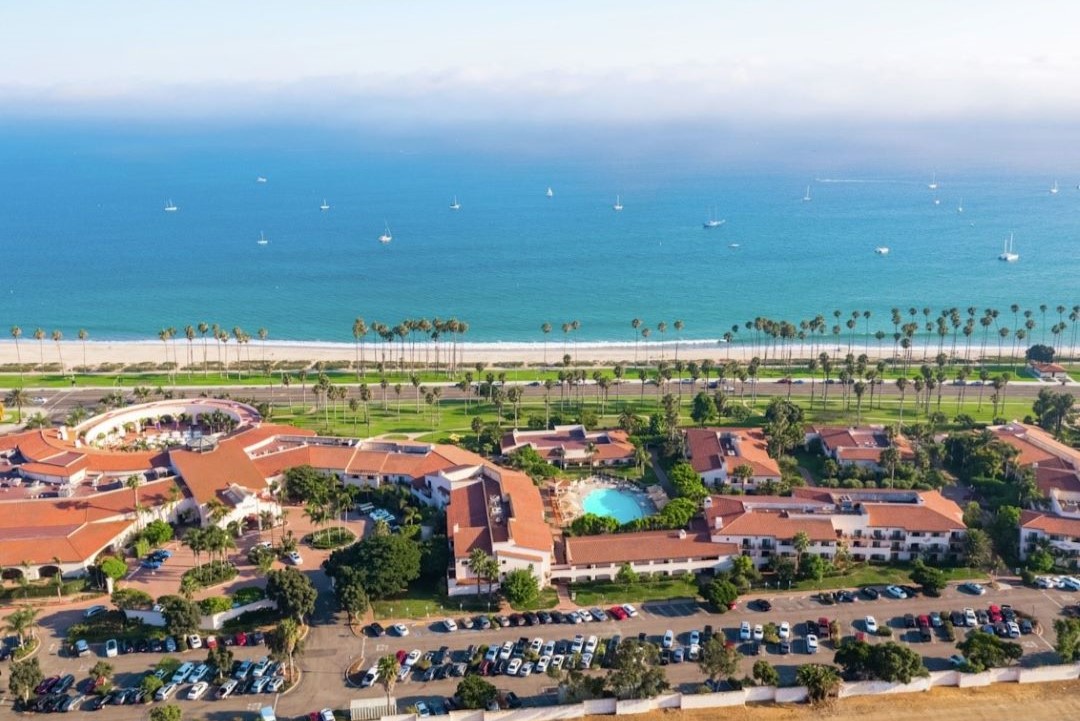 Hilton Santa Barbara Beachfront Resort arial view